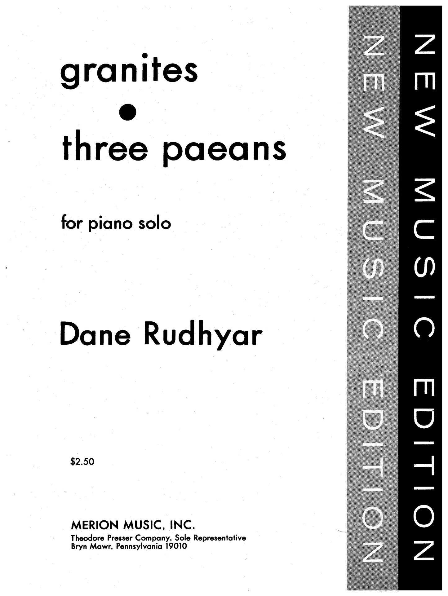 GRANITES - THREE PAEANS