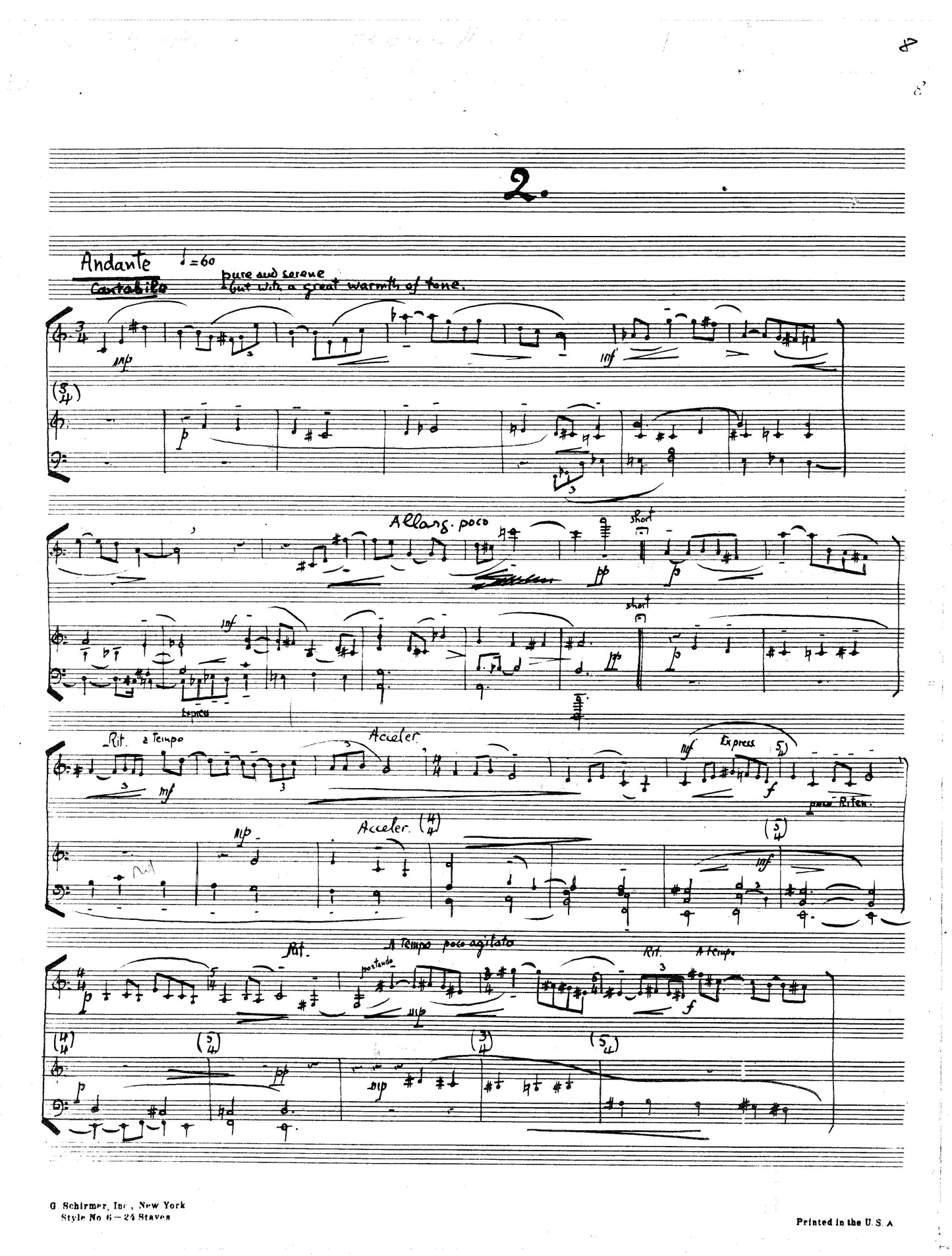 POEMS (NO. 2 & 3) for Violin & Piano