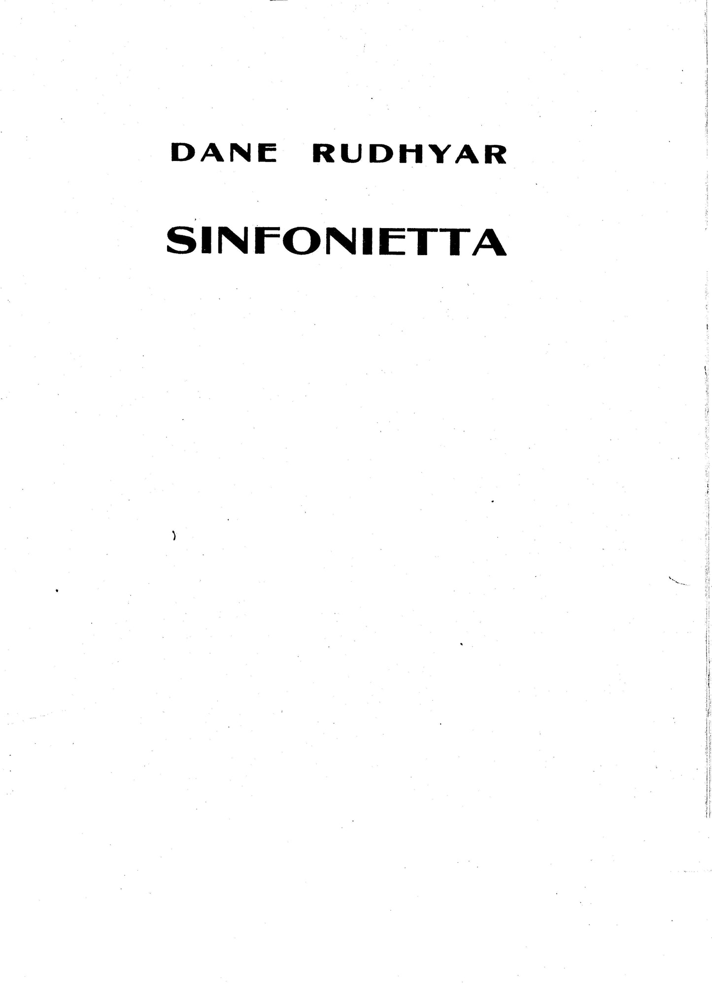 SINFONIETTA