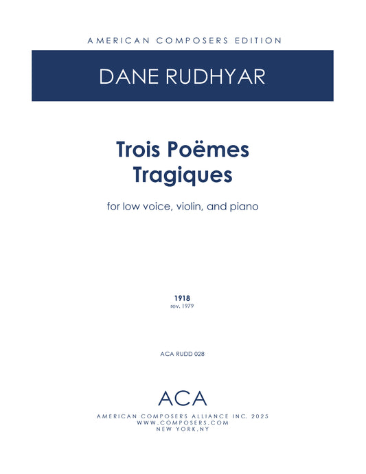 Trois Poemes Tragiques
