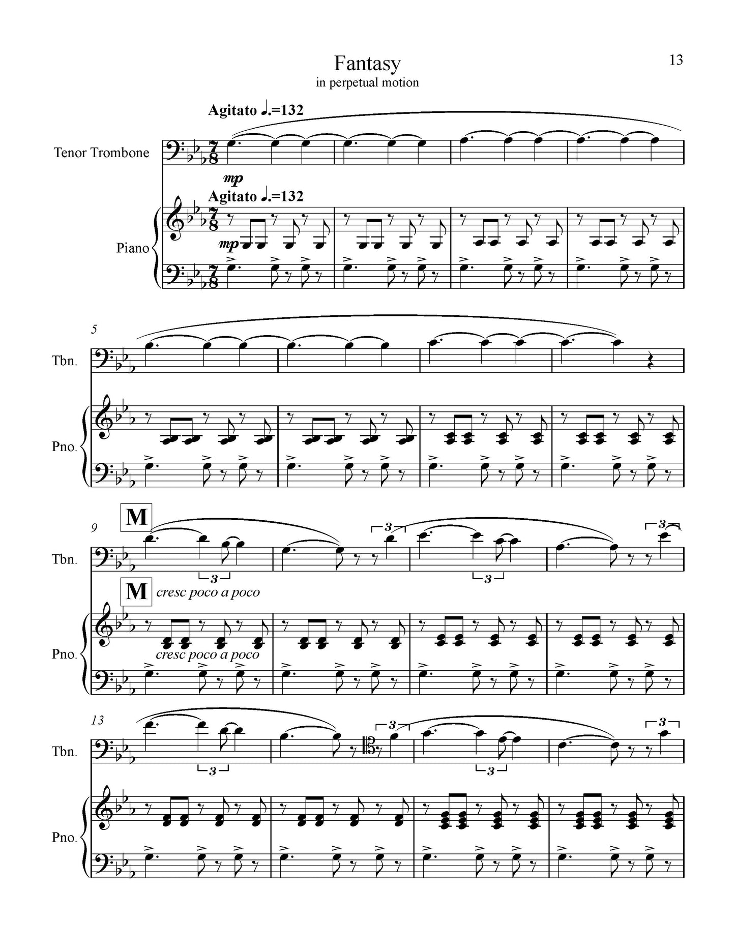 SONATA for Tenor Trombone and Piano