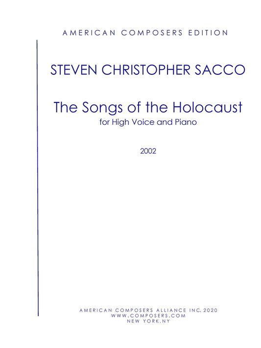 SONGS OF THE HOLOCAUST