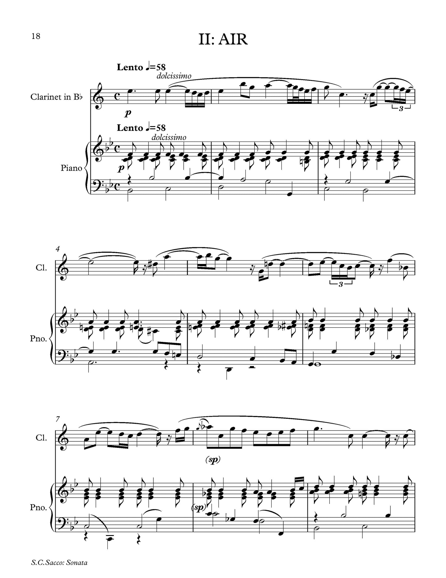 Sonata for Clarinet and Piano