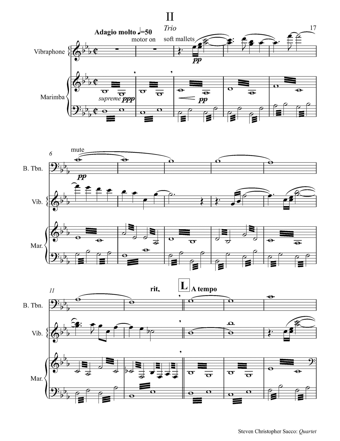 Quartet for Bass Trombone, Vibraphone, Marimba, and Harp