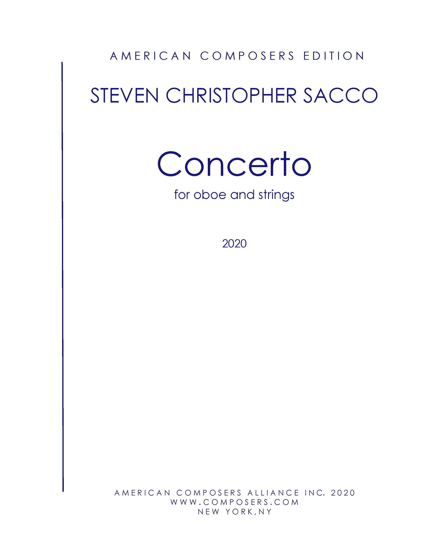 Concerto for Oboe and Strings