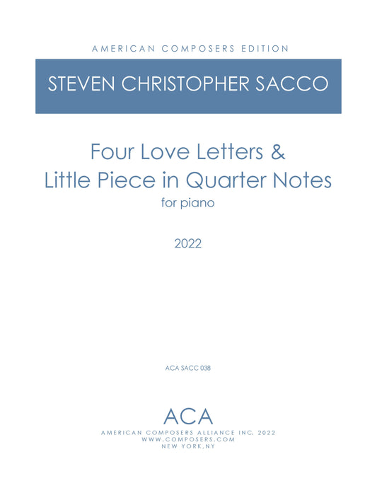 Four Love Letters & Little Piece in Quarter Notes