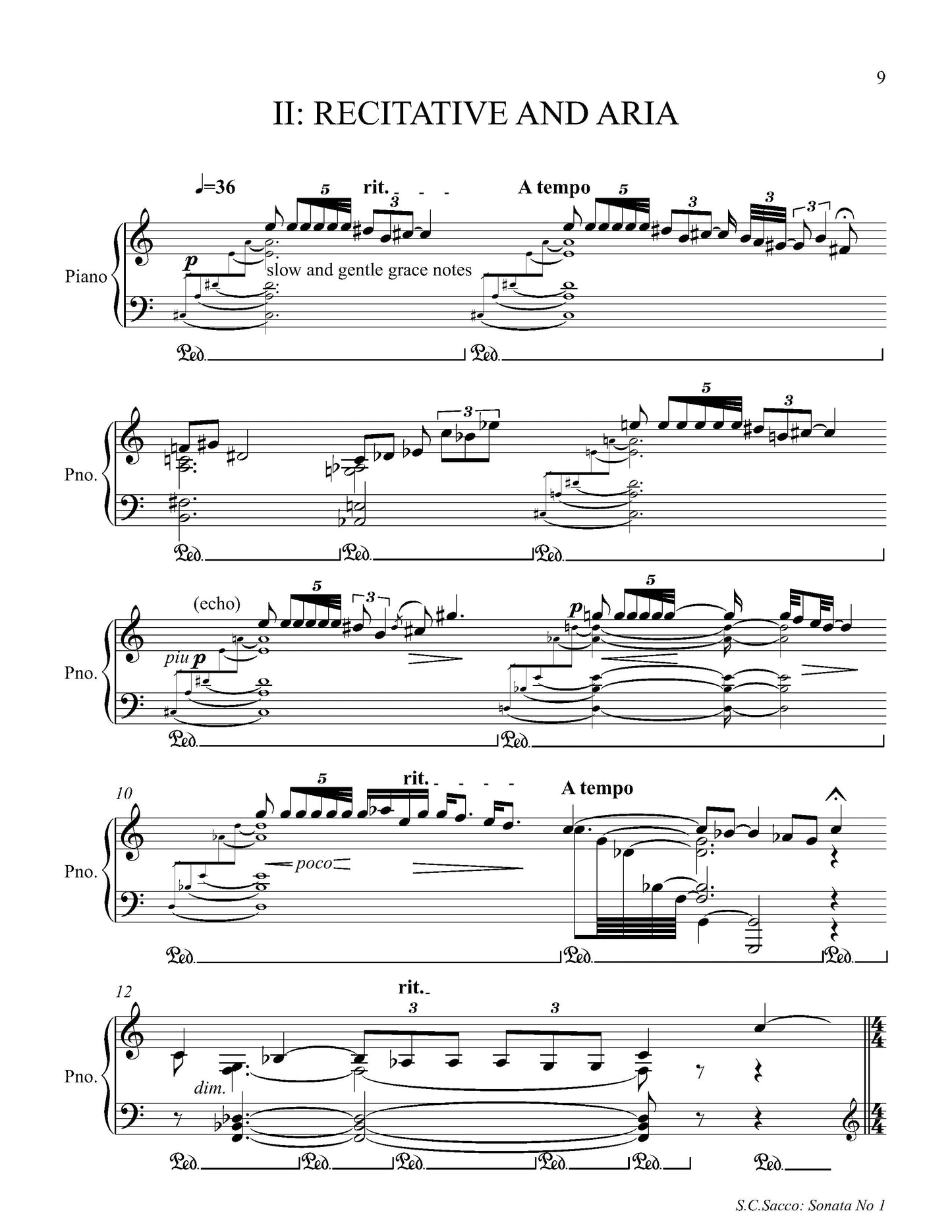 Sonata No. 1 for Piano Solo