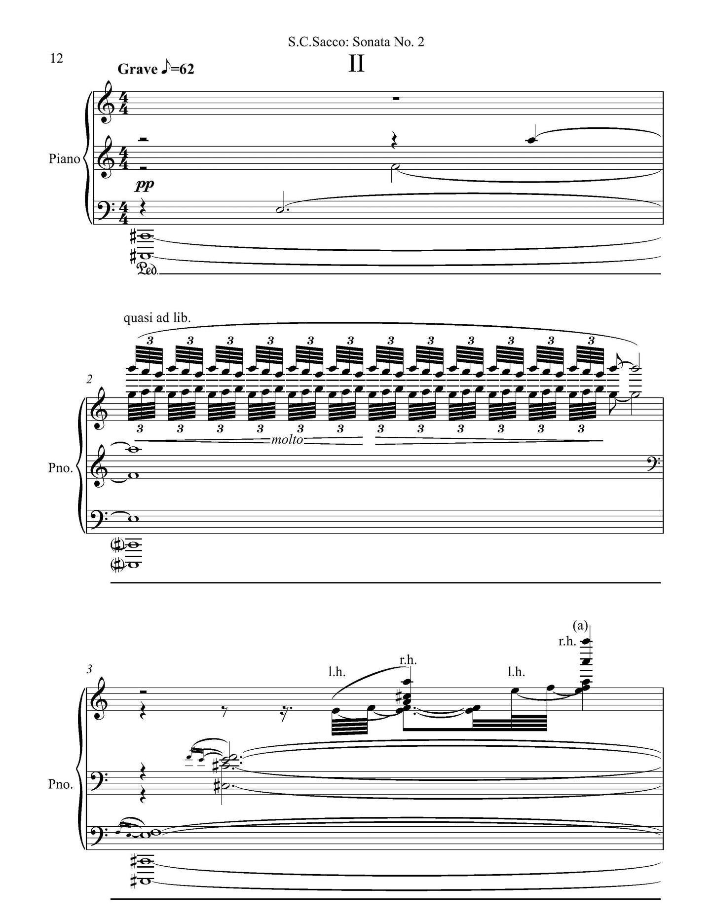 Sonata No. 2 for Piano Solo