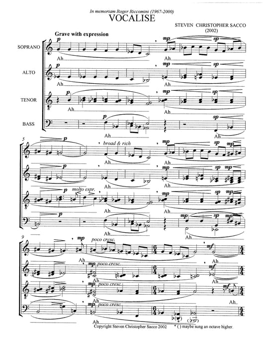 ELEGY FOR SATB