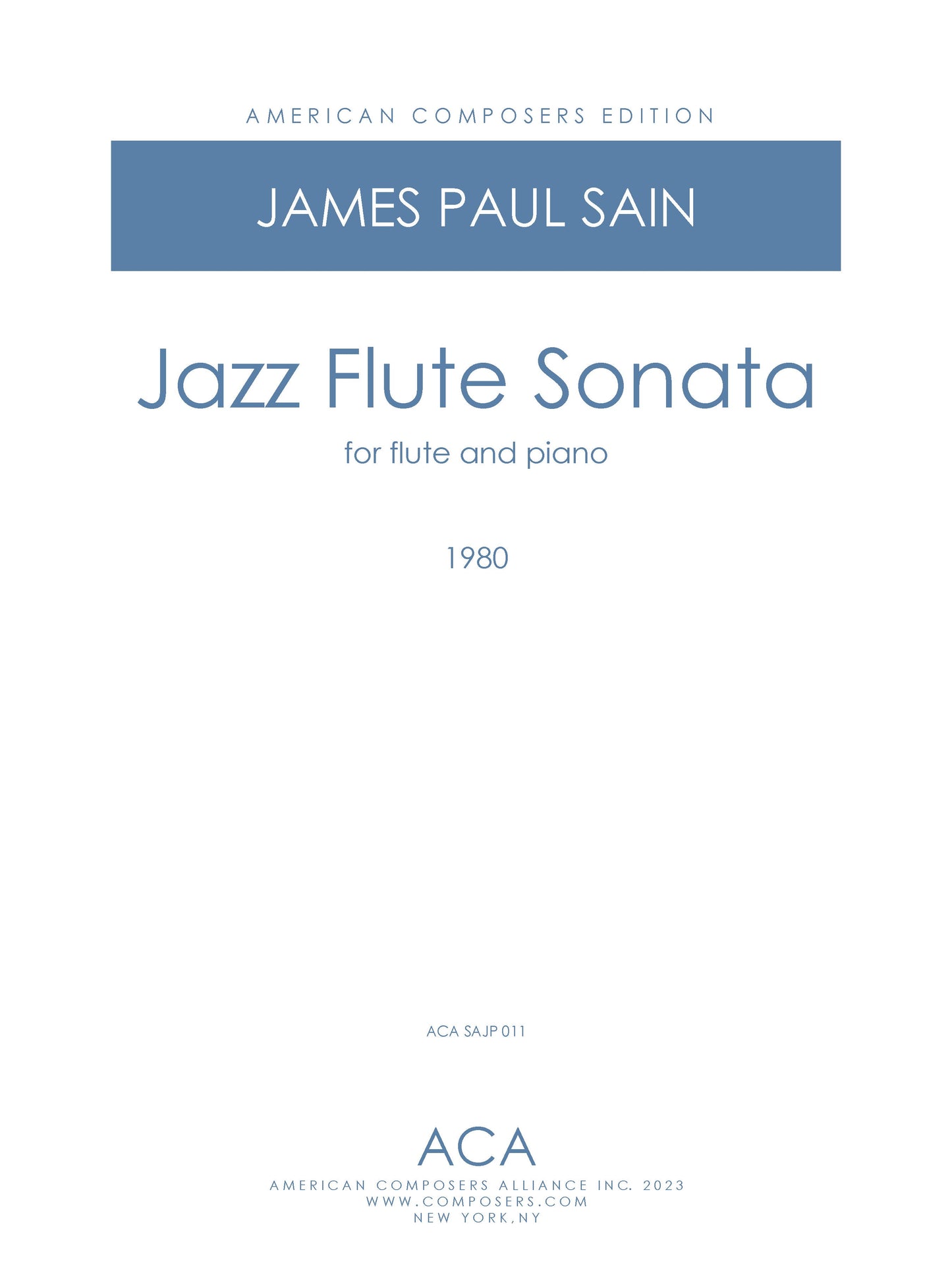 Jazz Flute Sonata