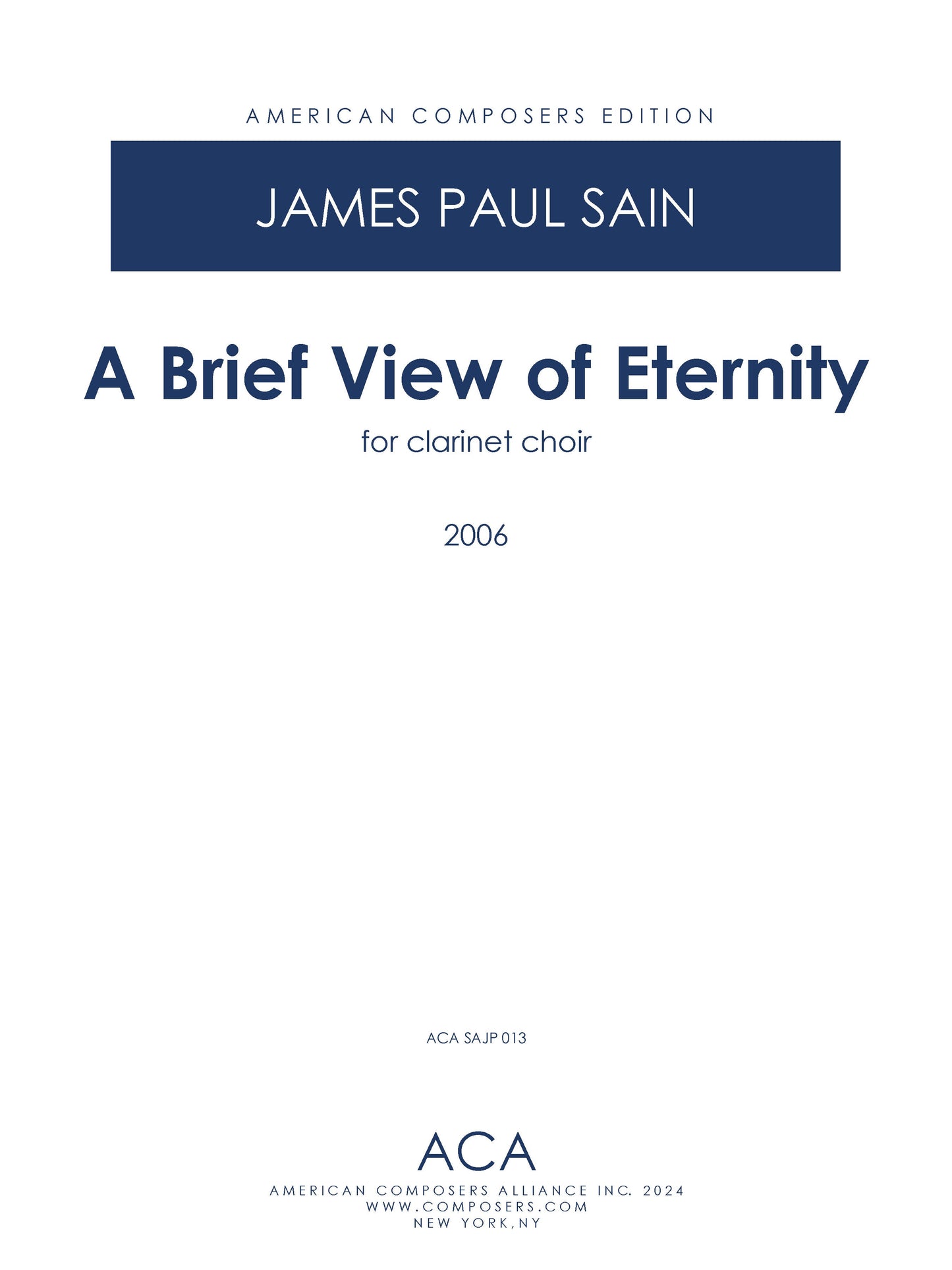 Brief View of Eternity