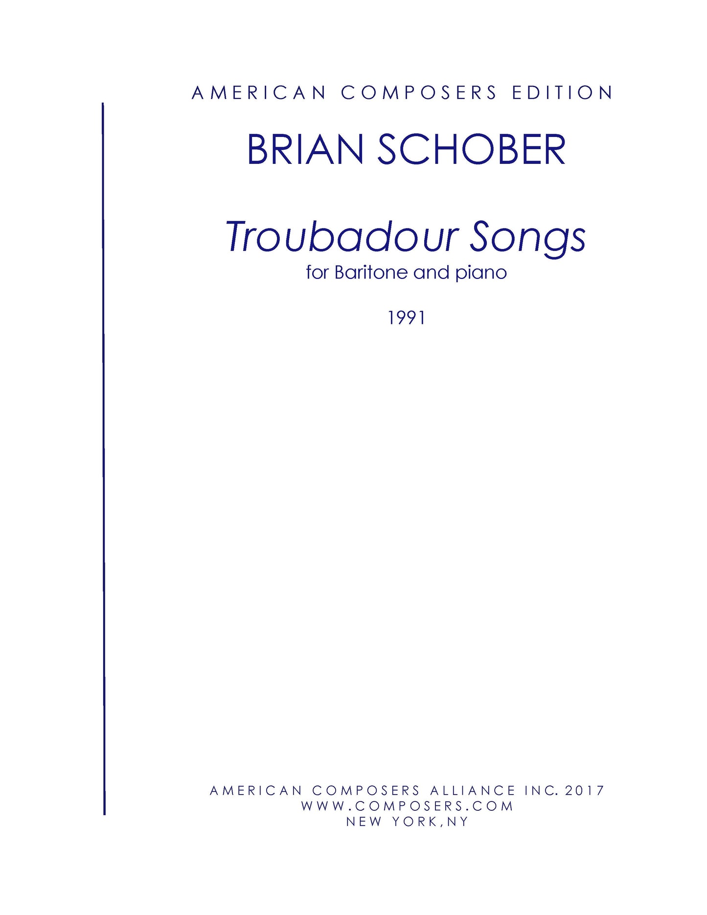 TROUBADOUR SONGS