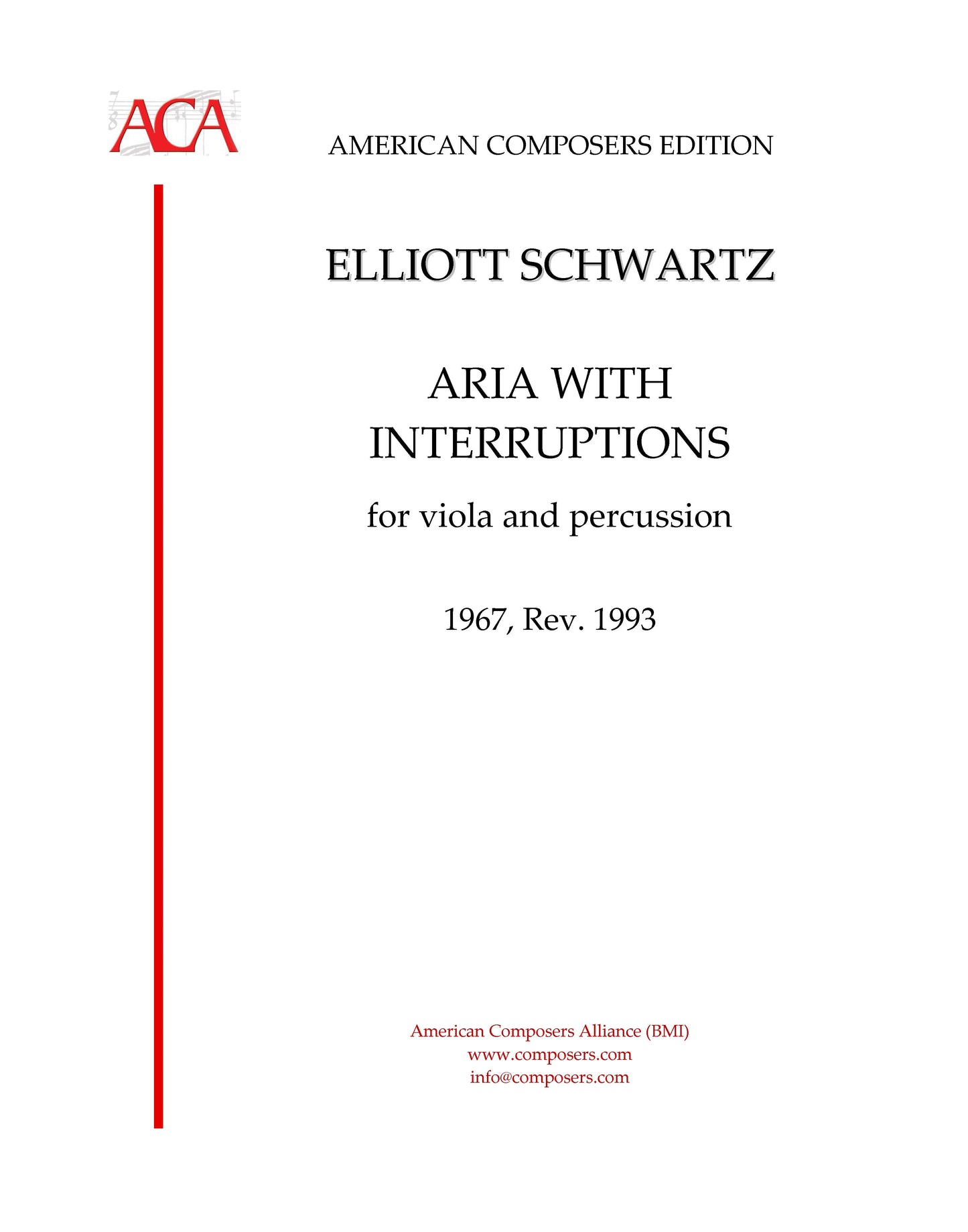 ARIA WITH INTERRUPTIONS