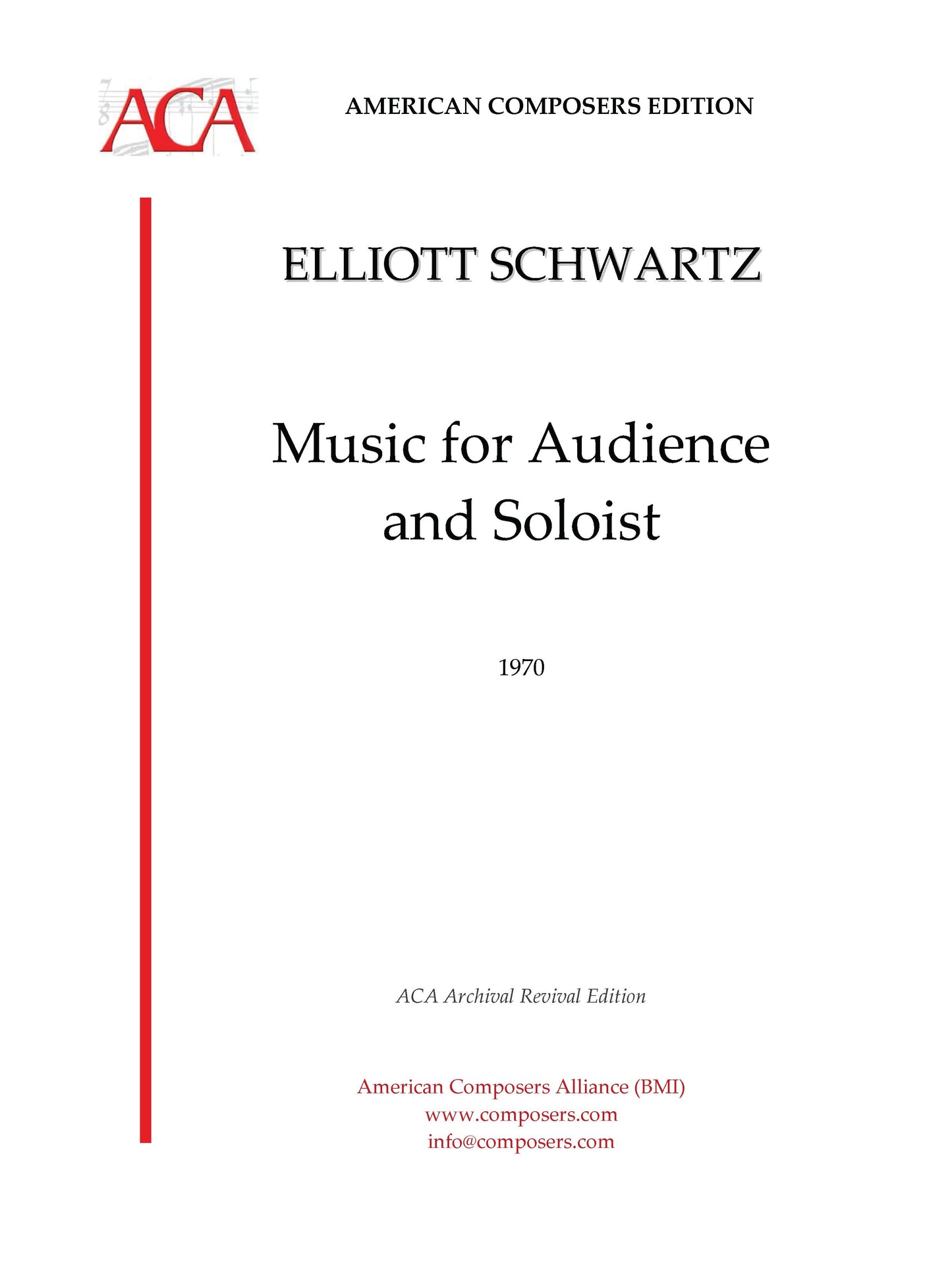 MUSIC FOR AUDIENCE & SOLOIST