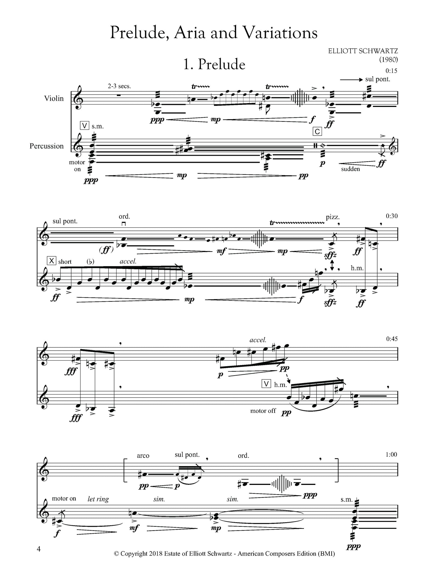 PRELUDE ARIA VARIATIONS