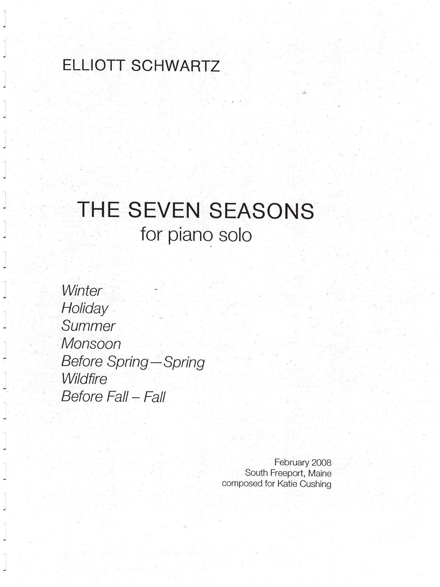 SEVEN SEASONS