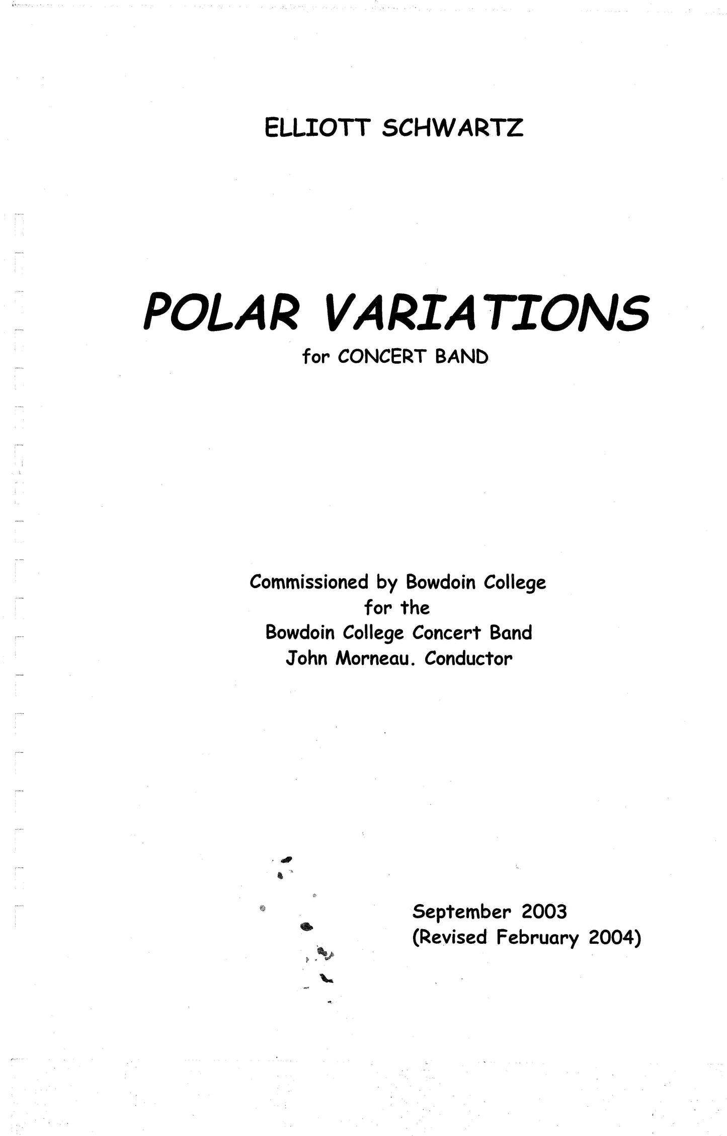 POLAR VARIATIONS