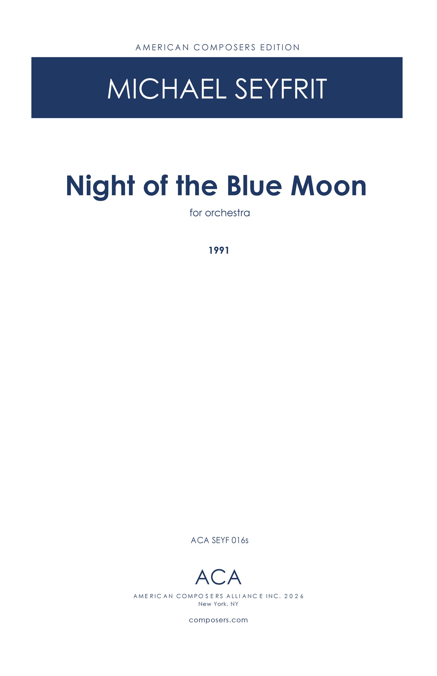 Night of the Blue Moon