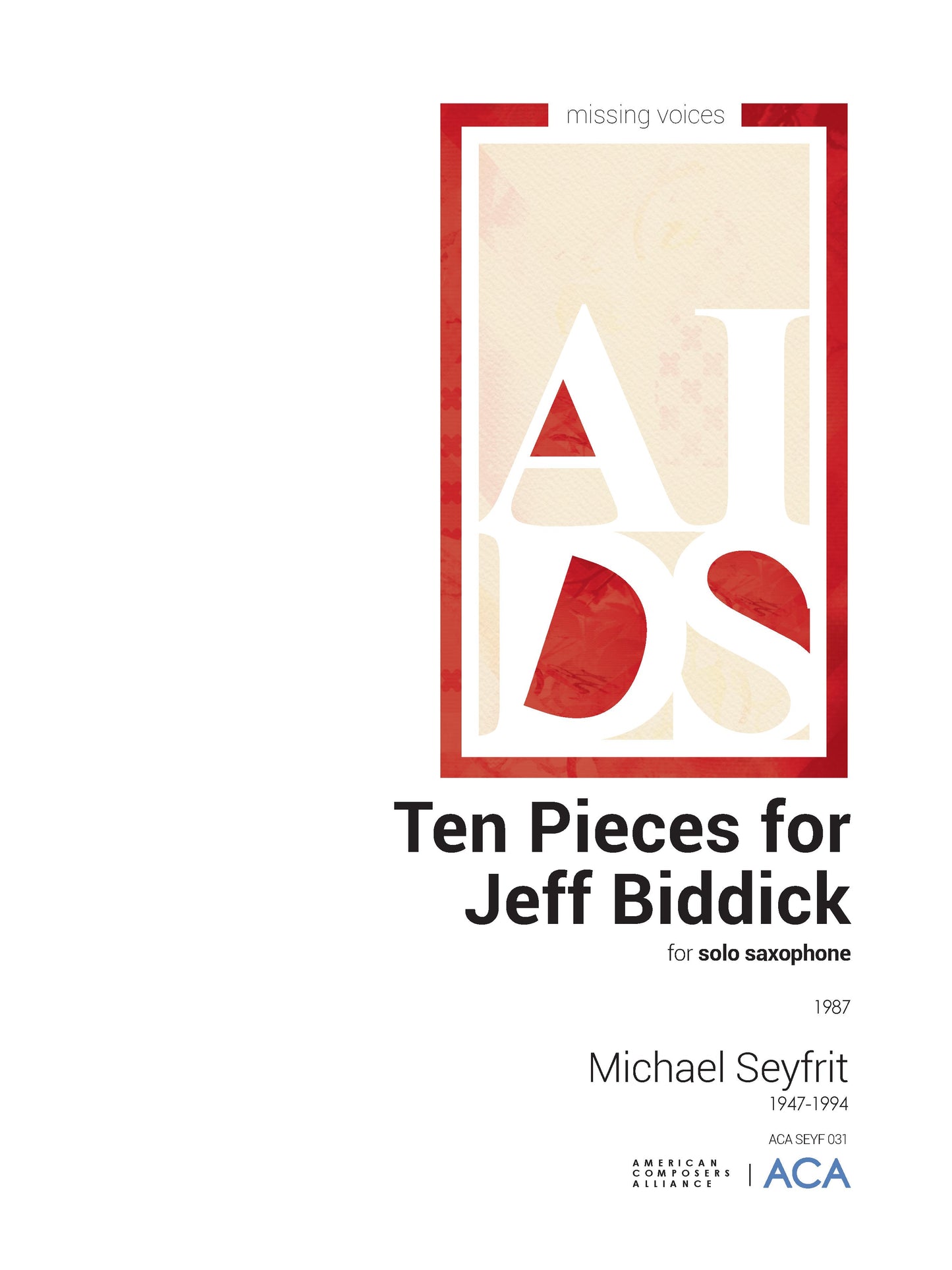 TEN PIECES FOR JEFF BIDDICK