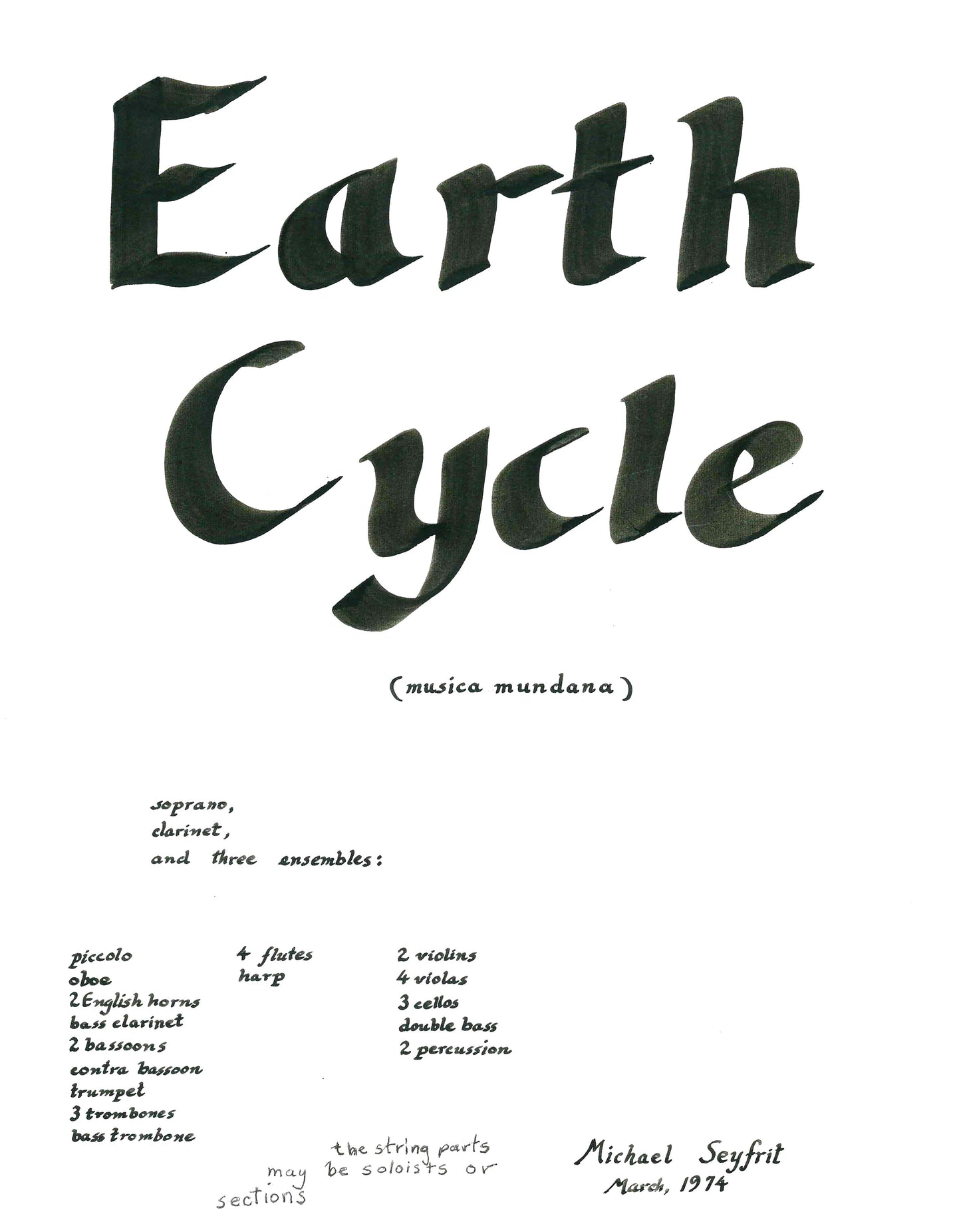 EARTH CYCLE (musica mundana)