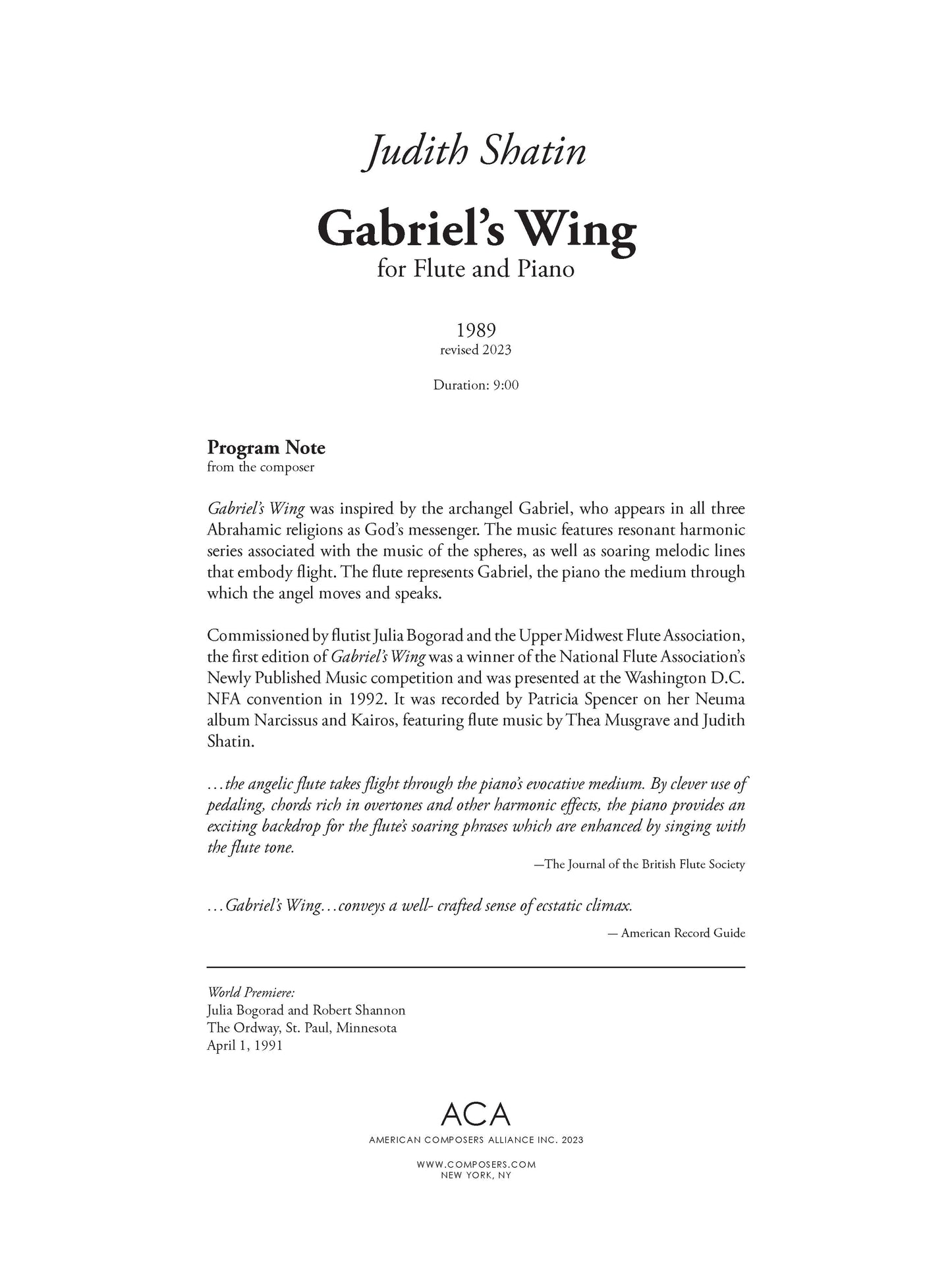 Gabriel's Wing