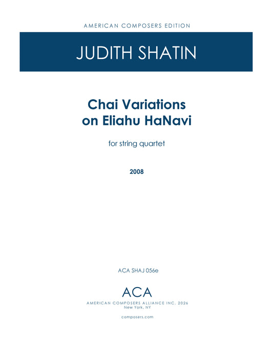 Chai Variations for Quartet