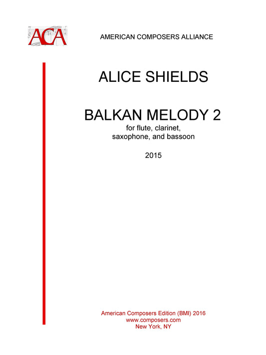 Balkan Melody 2 for wind quartet