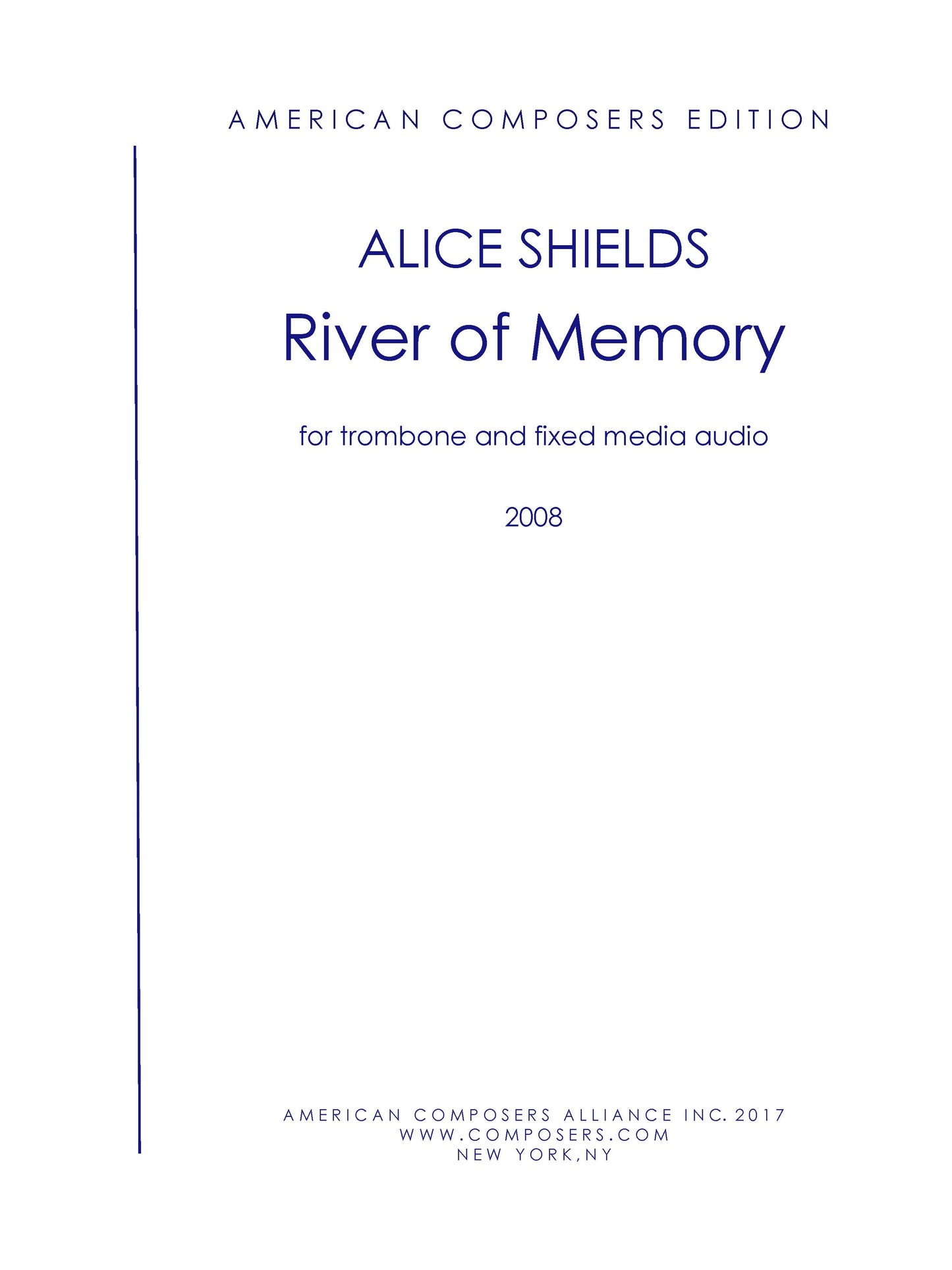 RIVER OF MEMORY