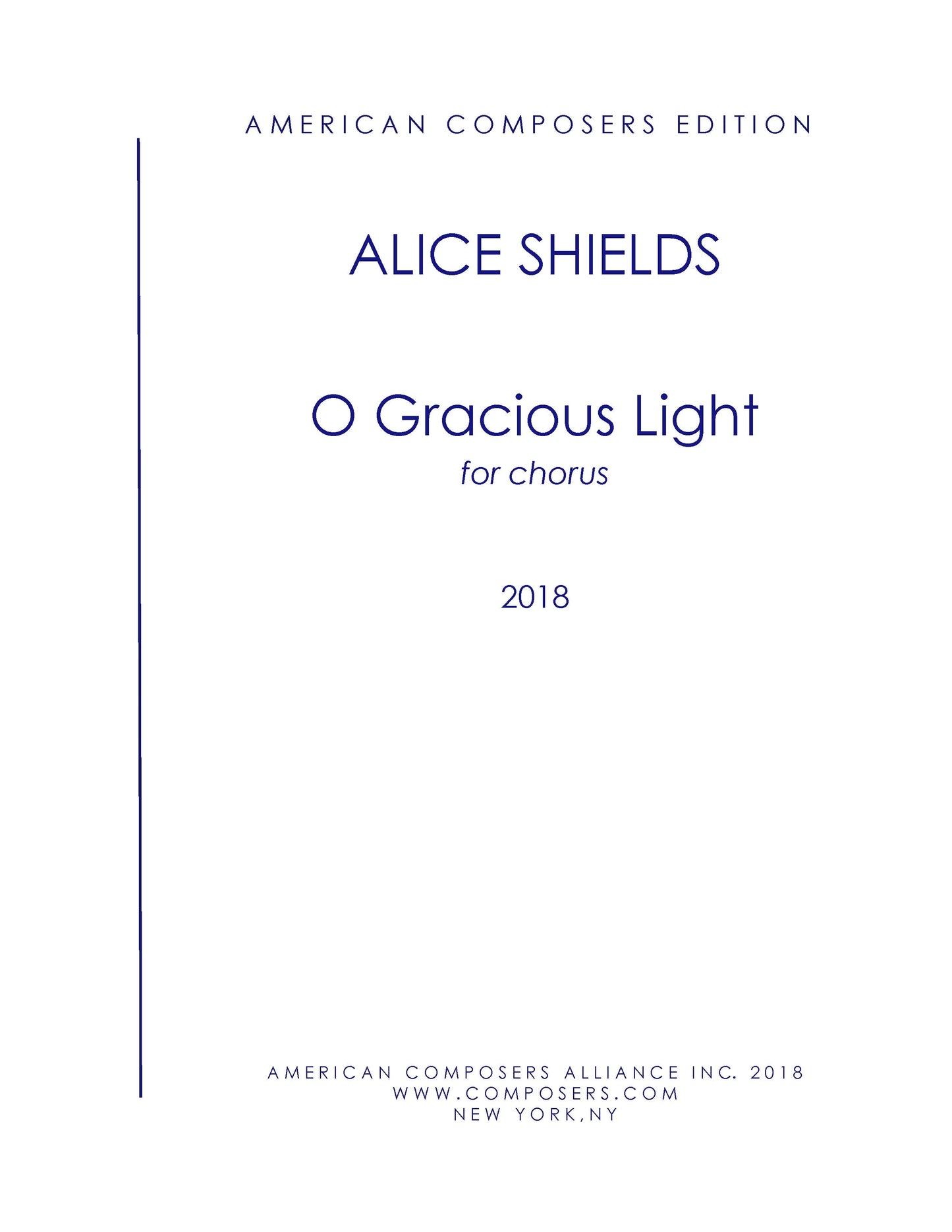 O GRACIOUS LIGHT