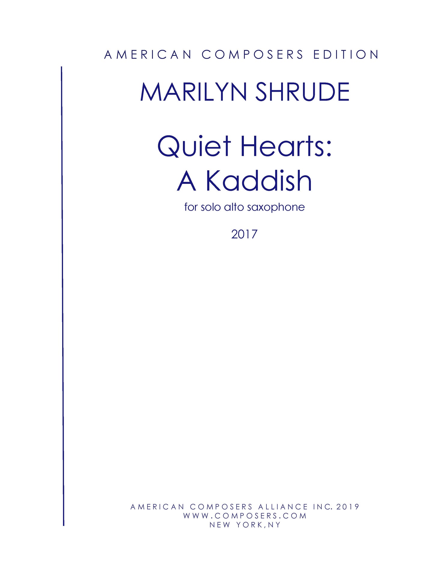 QUIET HEARTS: A KADDISH