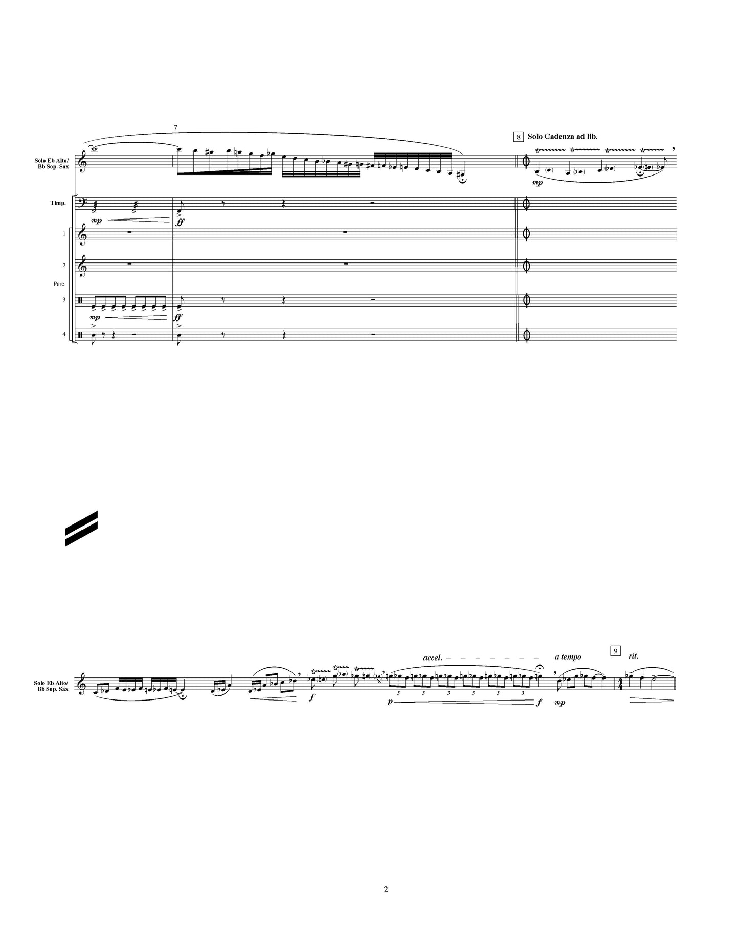 ESSAY FOR SOLO SAXOPHONE AND BAND