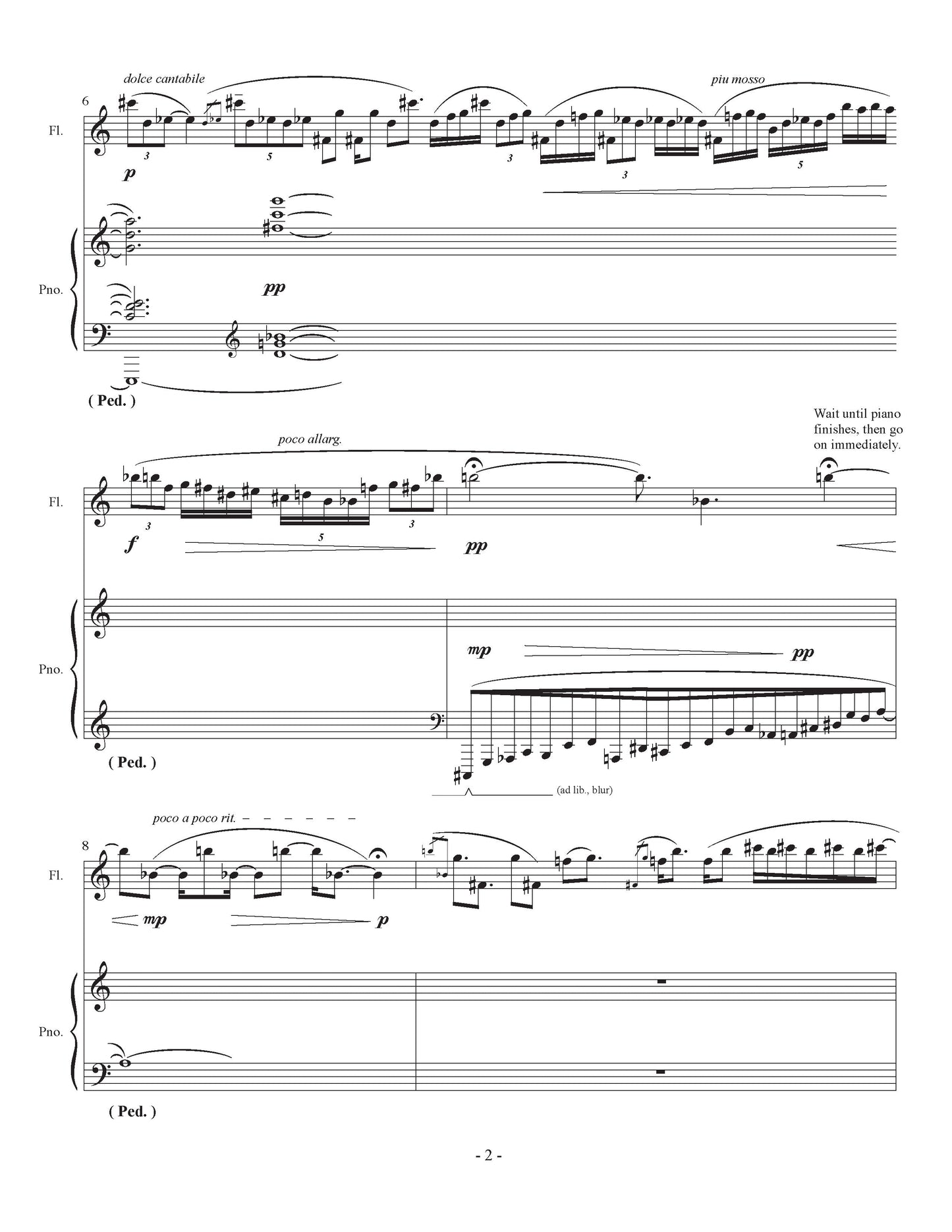 Recit for Flute and Piano