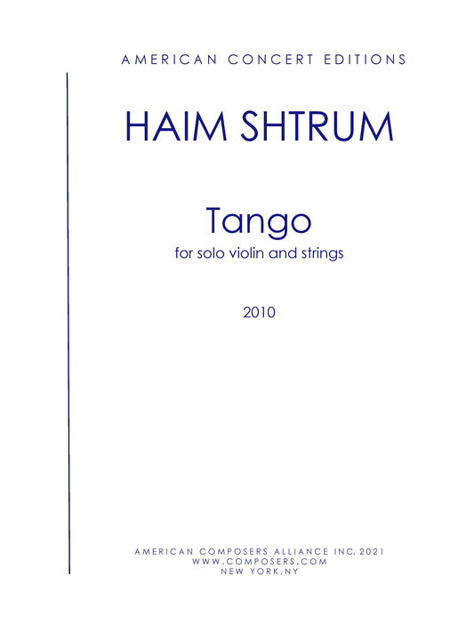 Tango for Solo Violin and Strings