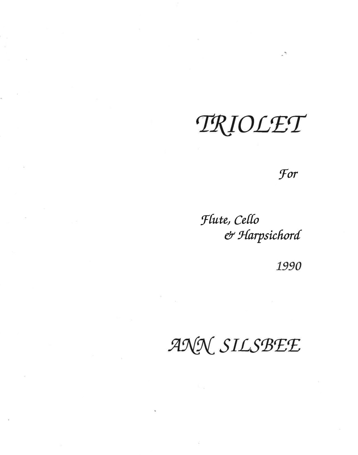 TRIOLET