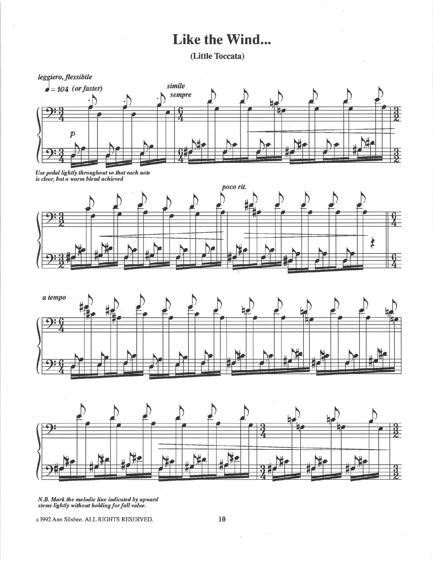 FIVE SHORT PIECES FOR PIANO