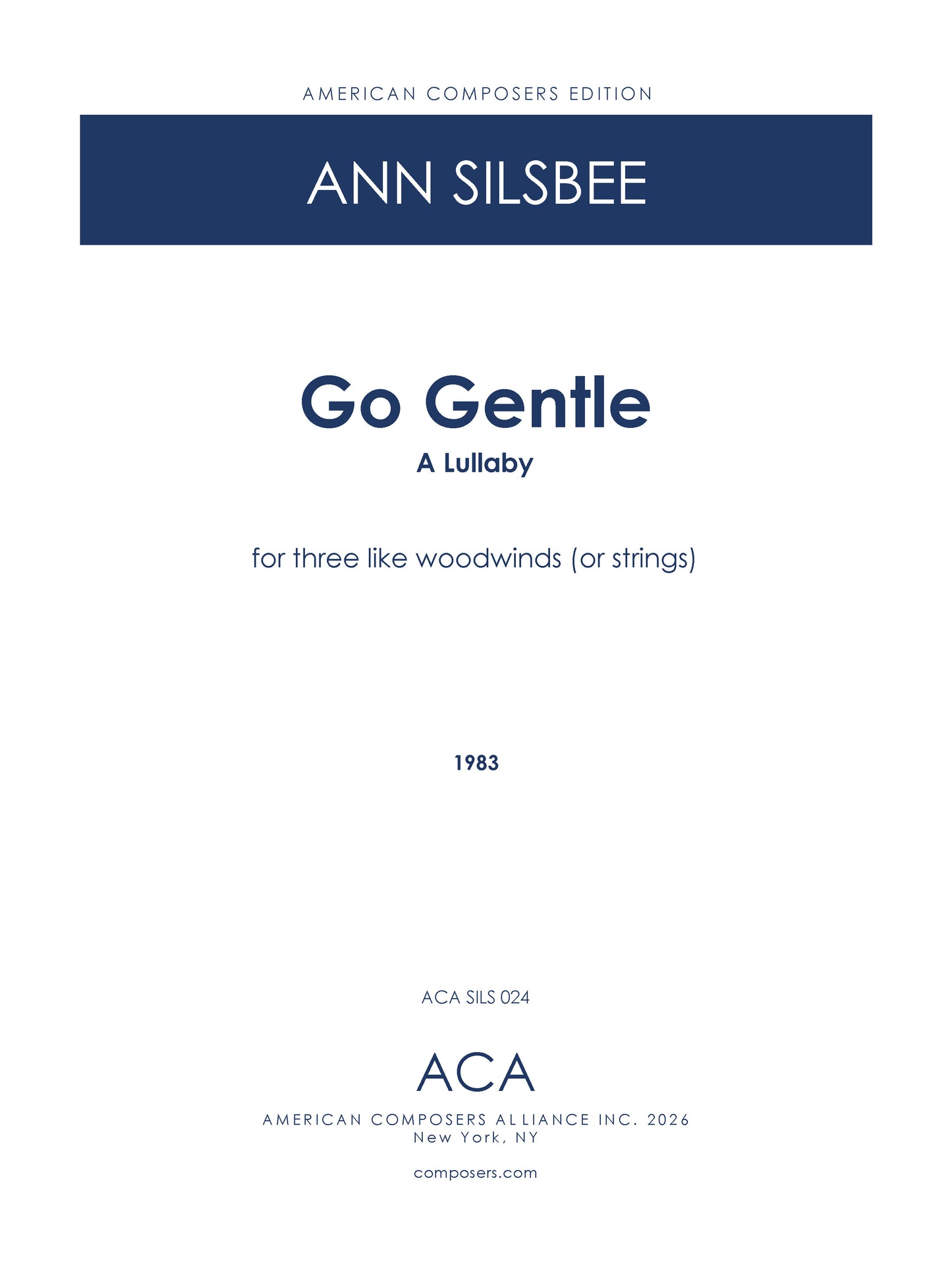 Go Gentle (A Lullaby)