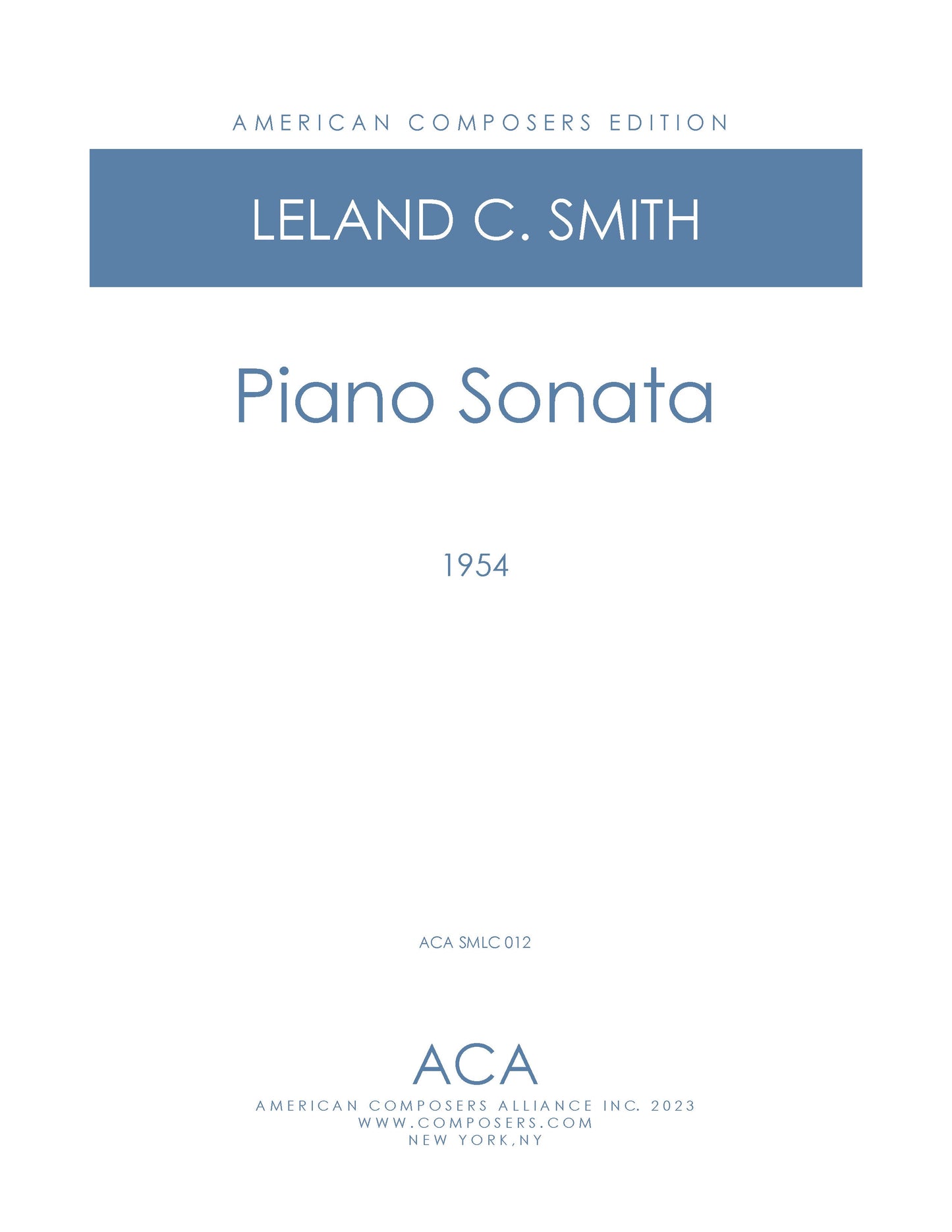 PIANO SONATA