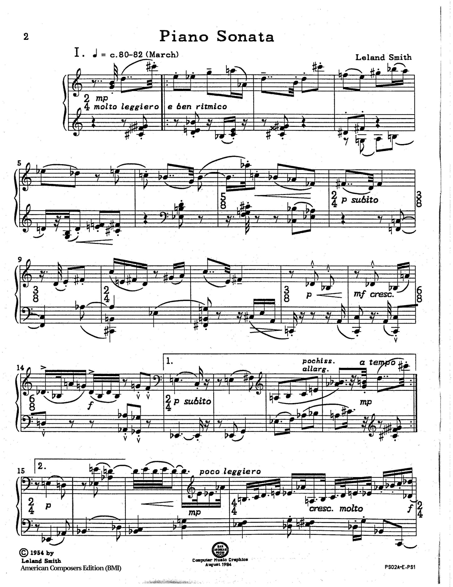 PIANO SONATA