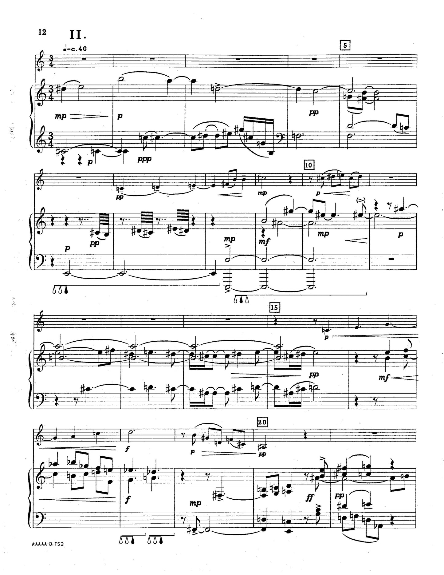 SONATA for trumpet and piano