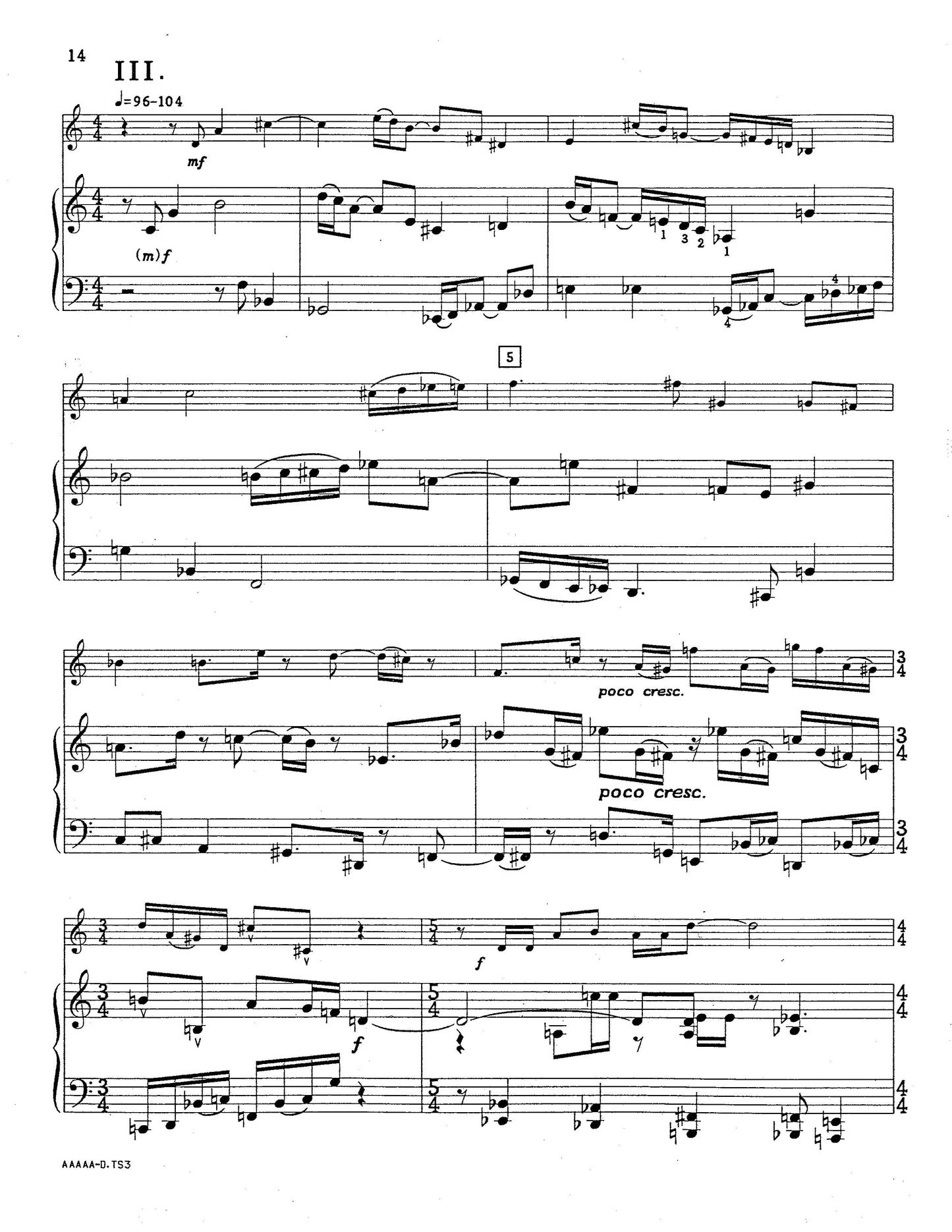 SONATA for trumpet and piano