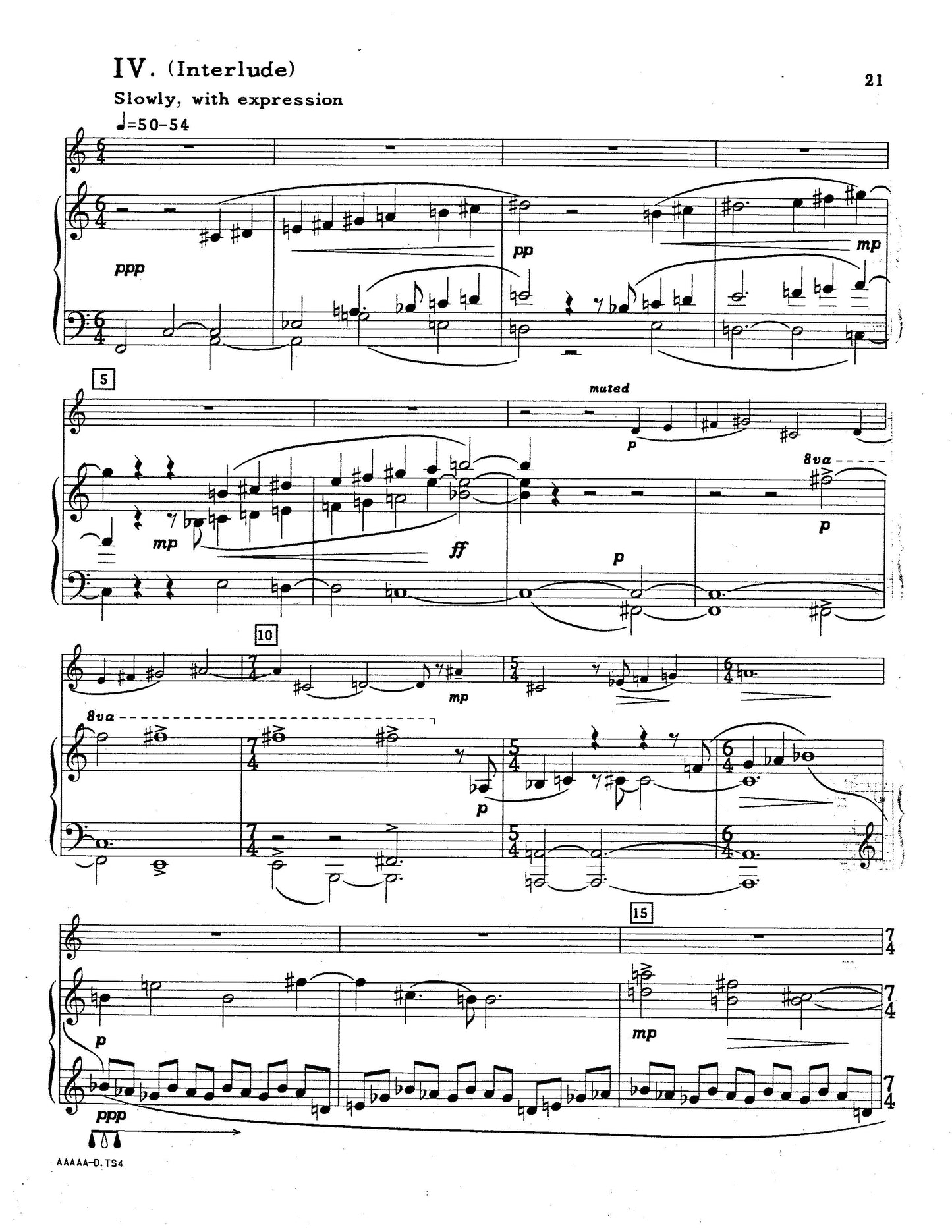 SONATA for trumpet and piano