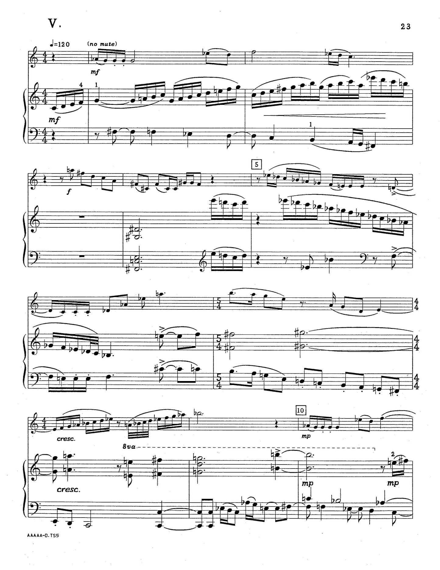 SONATA for trumpet and piano