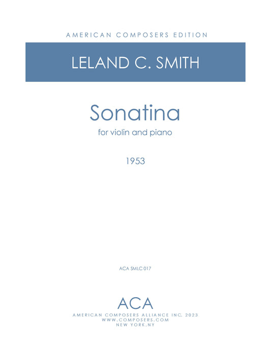 Sonatina for Violin and Piano