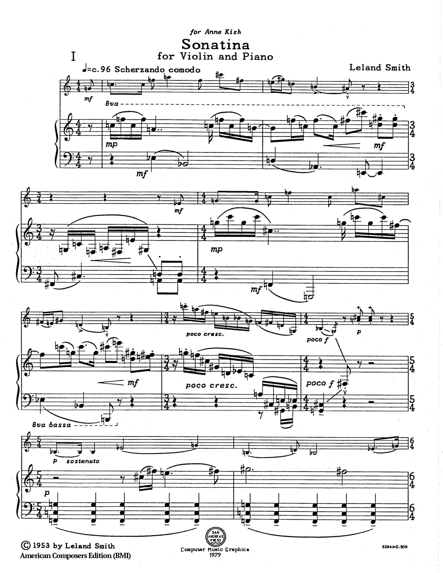 Sonatina for Violin and Piano