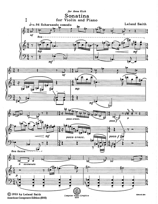 Sonatina for Violin and Piano