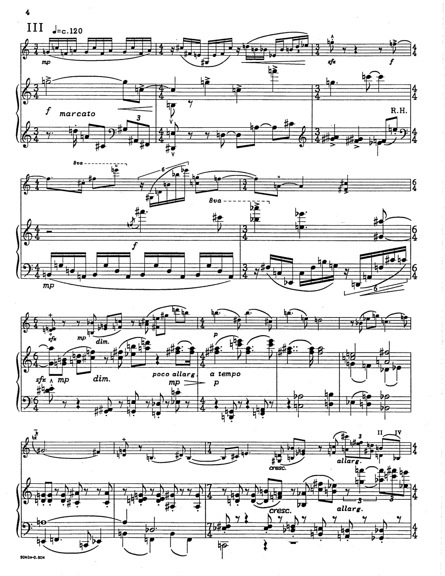 Sonatina for Violin and Piano