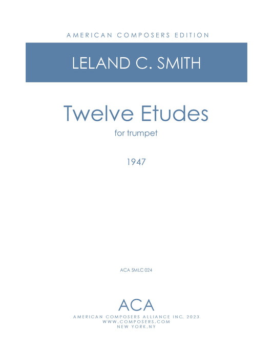 Twelve Etudes for Trumpet