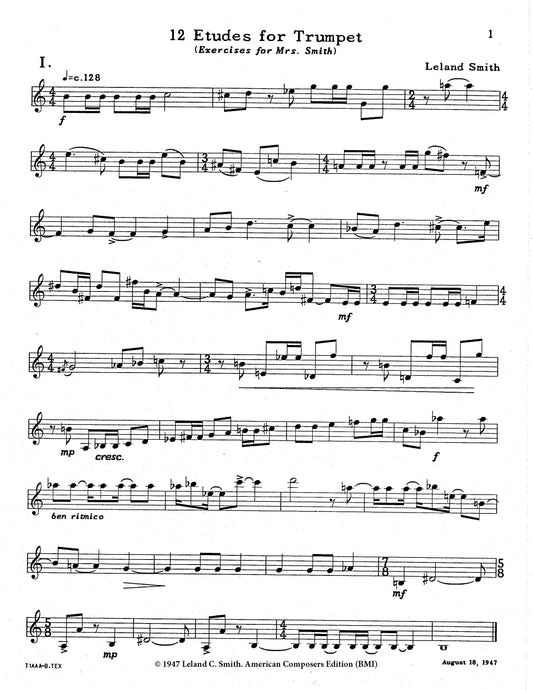 Twelve Etudes for Trumpet