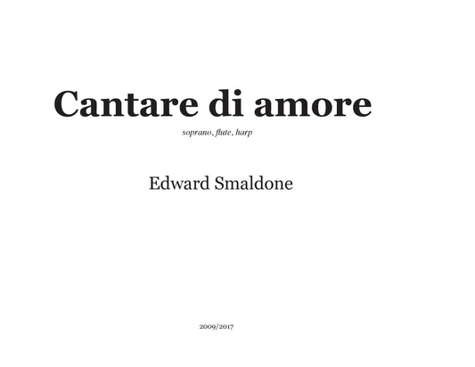 Cantare di Amore