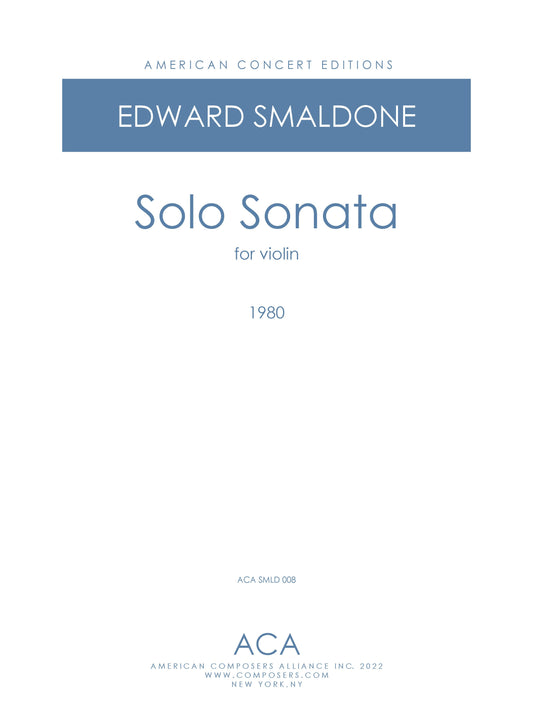 Solo Sonata for Violin